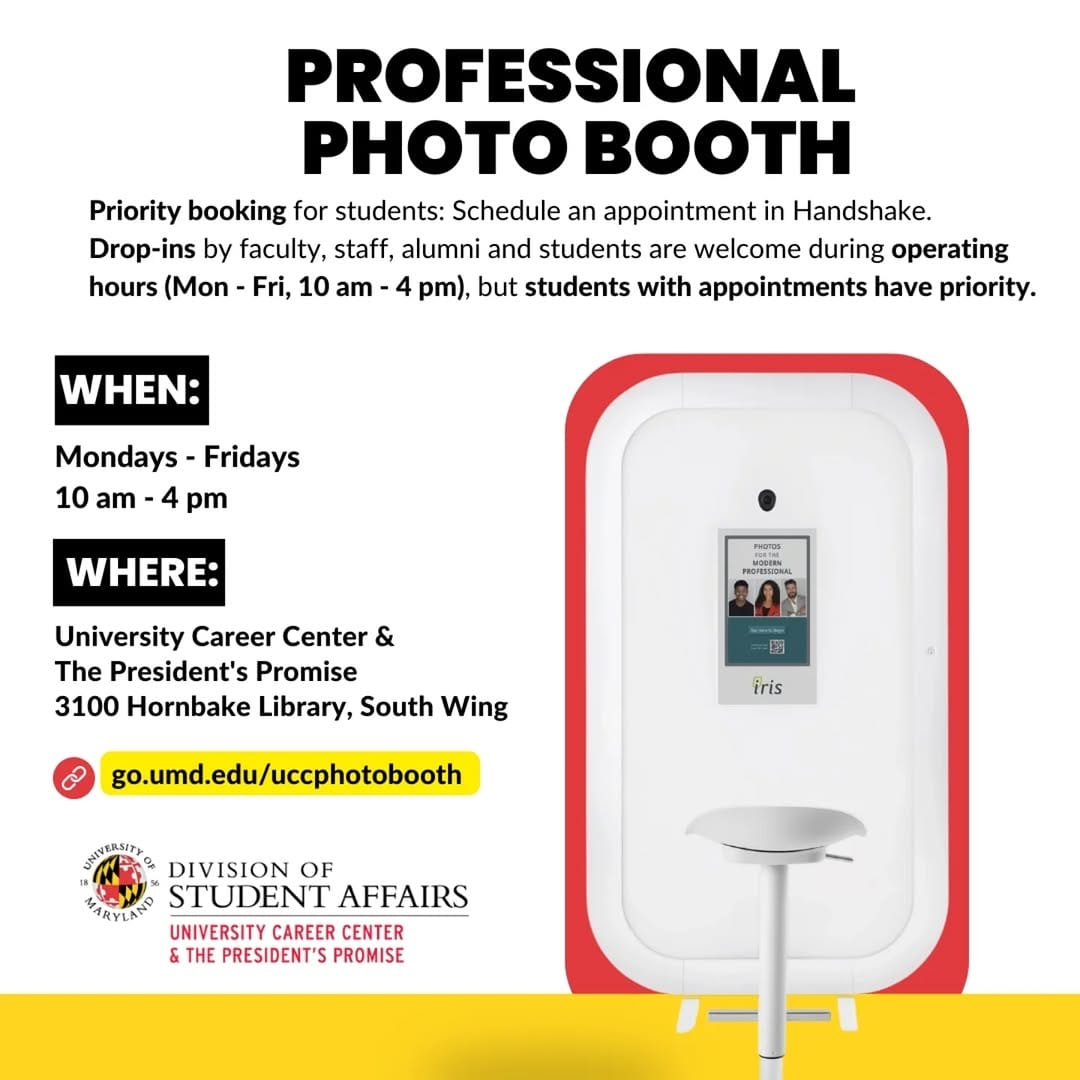 Post 9 by UMD Career Center on Instagram (image)