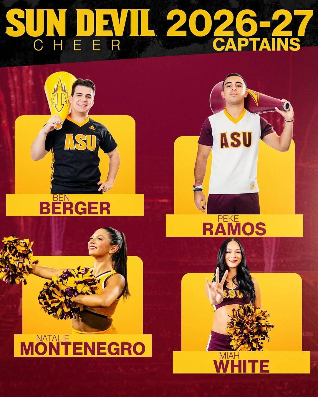 Post 4 by Sun Devil Cheer Team on Instagram (image)