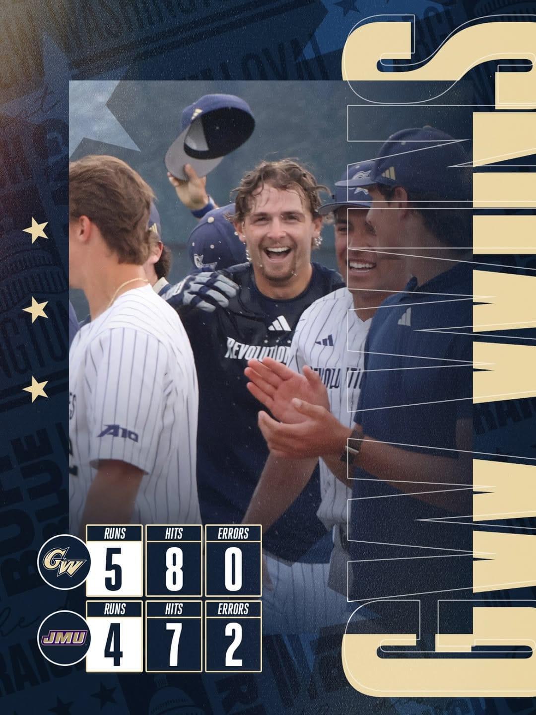 Post 7 by GW Baseball on Instagram (image)