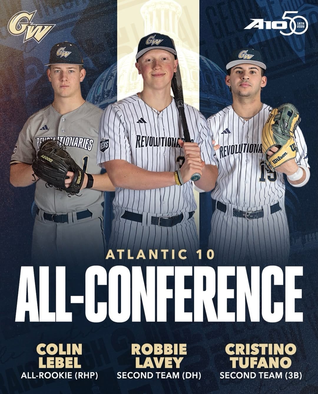 Post 1 by GW Baseball on Instagram (image)