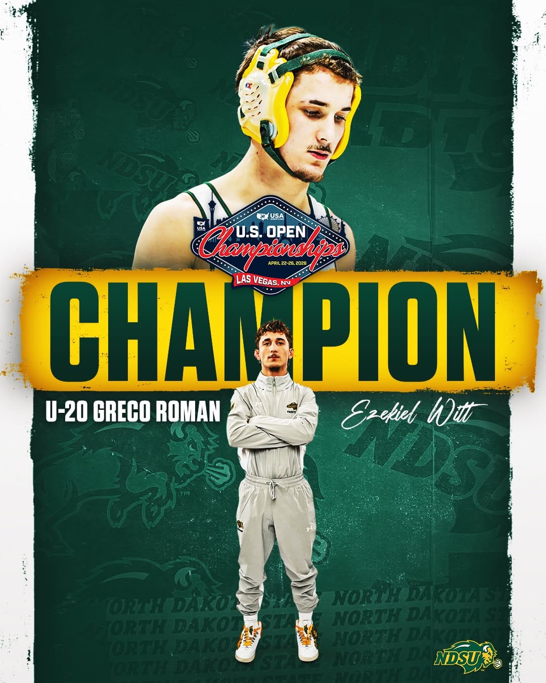 Post 5 by NDSU Wrestling on Instagram (image)
