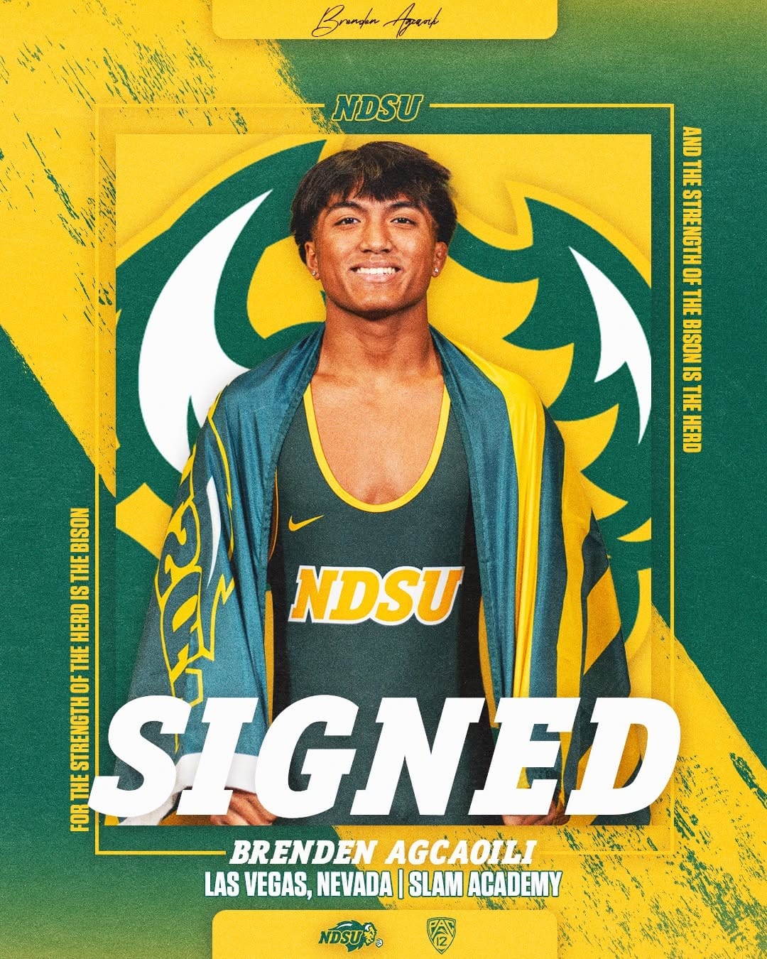 Post 3 by NDSU Wrestling on Instagram (image)