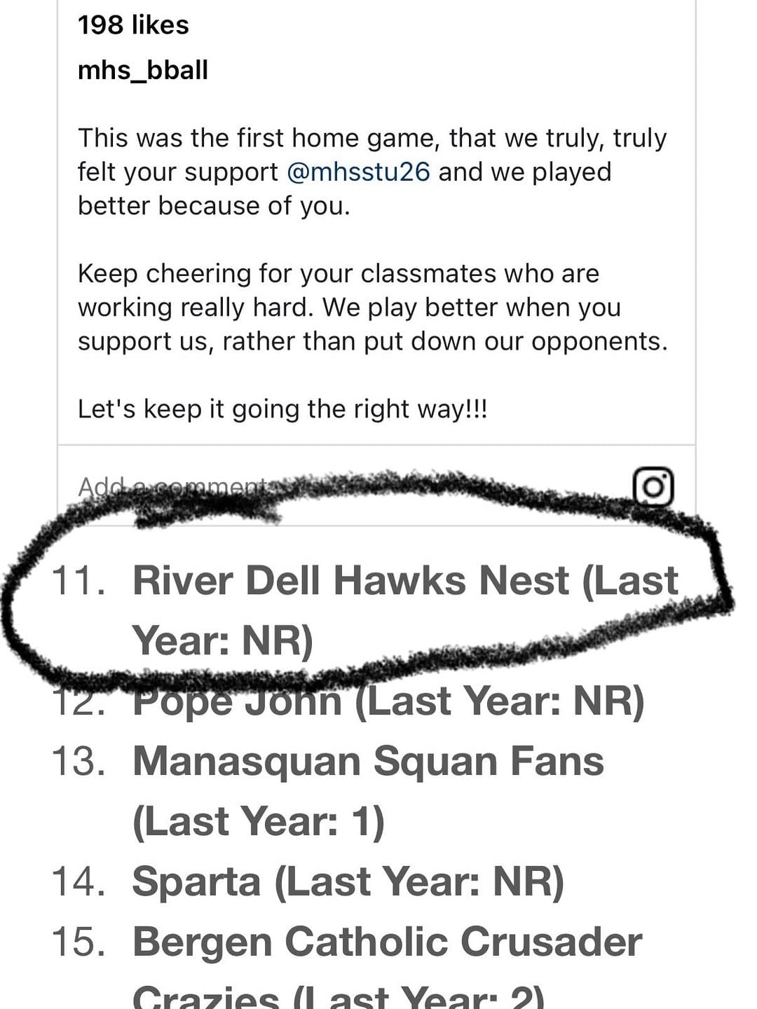 Post 7 by The Student Section Report on Instagram (carousel)