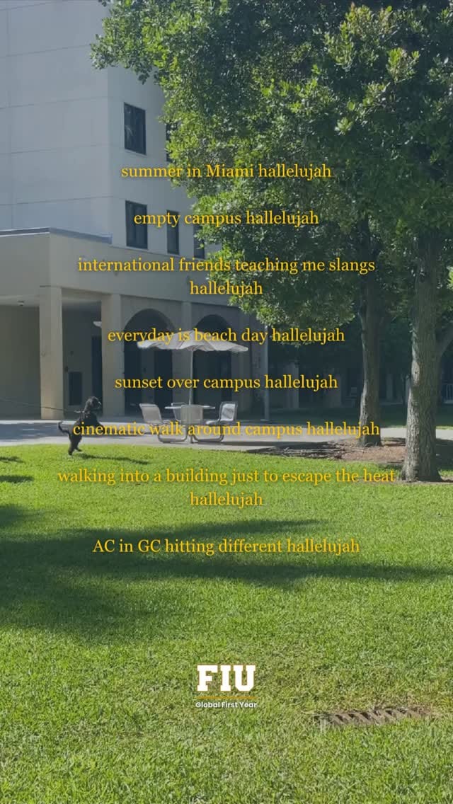 Post 7 by Global First Year at FIU on Instagram (video)