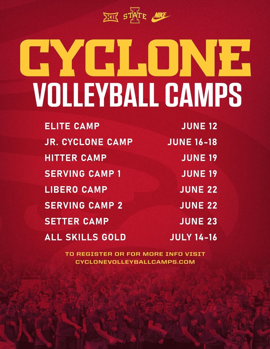 Post 3 by Iowa State Volleyball on Instagram (image)