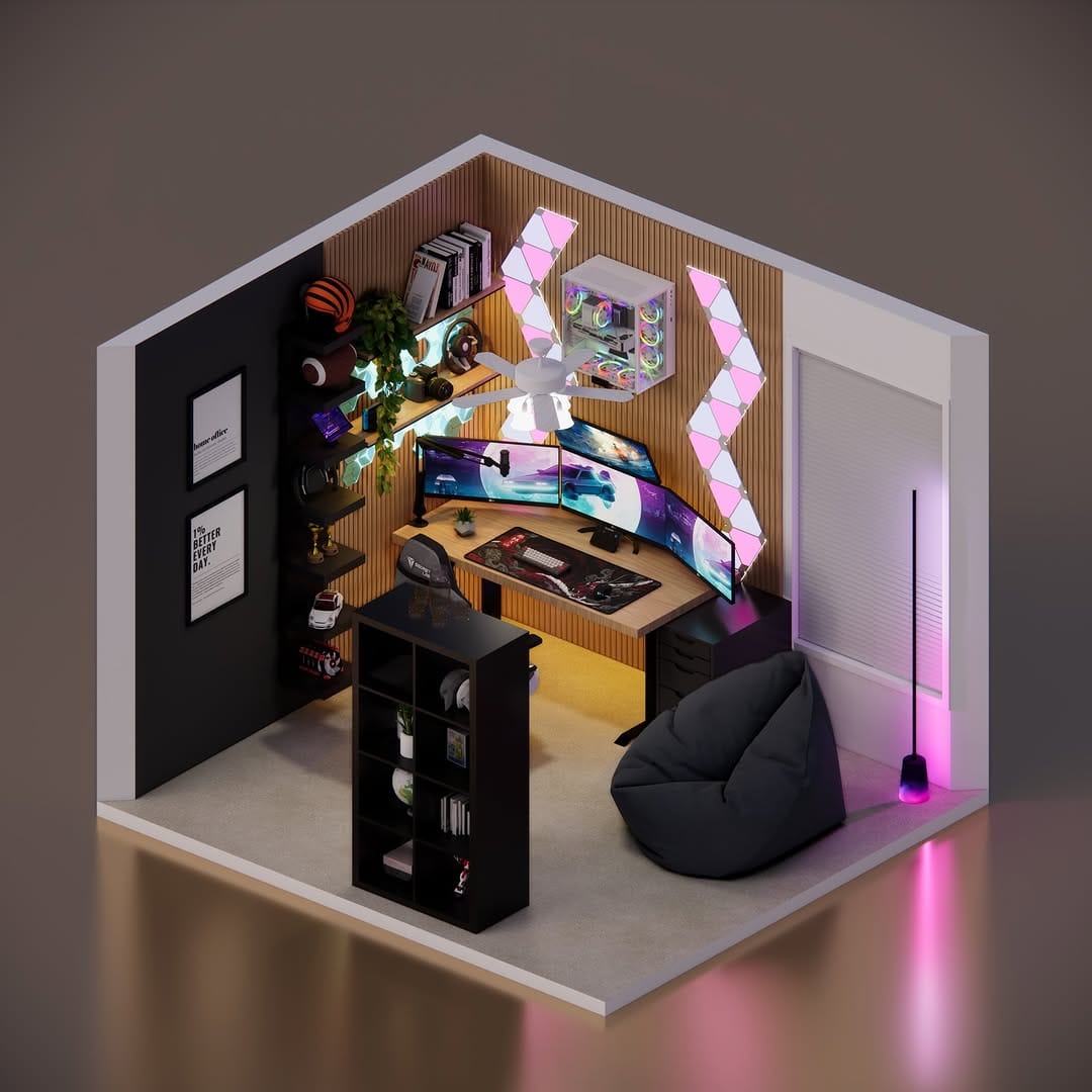 Post 7 by Gaming Setups and Design 🔵 on Instagram (carousel)