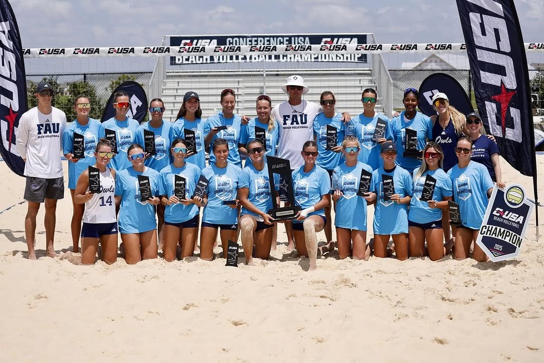 Post 10 by Florida Atlantic Beach Volleyball on Instagram (image)