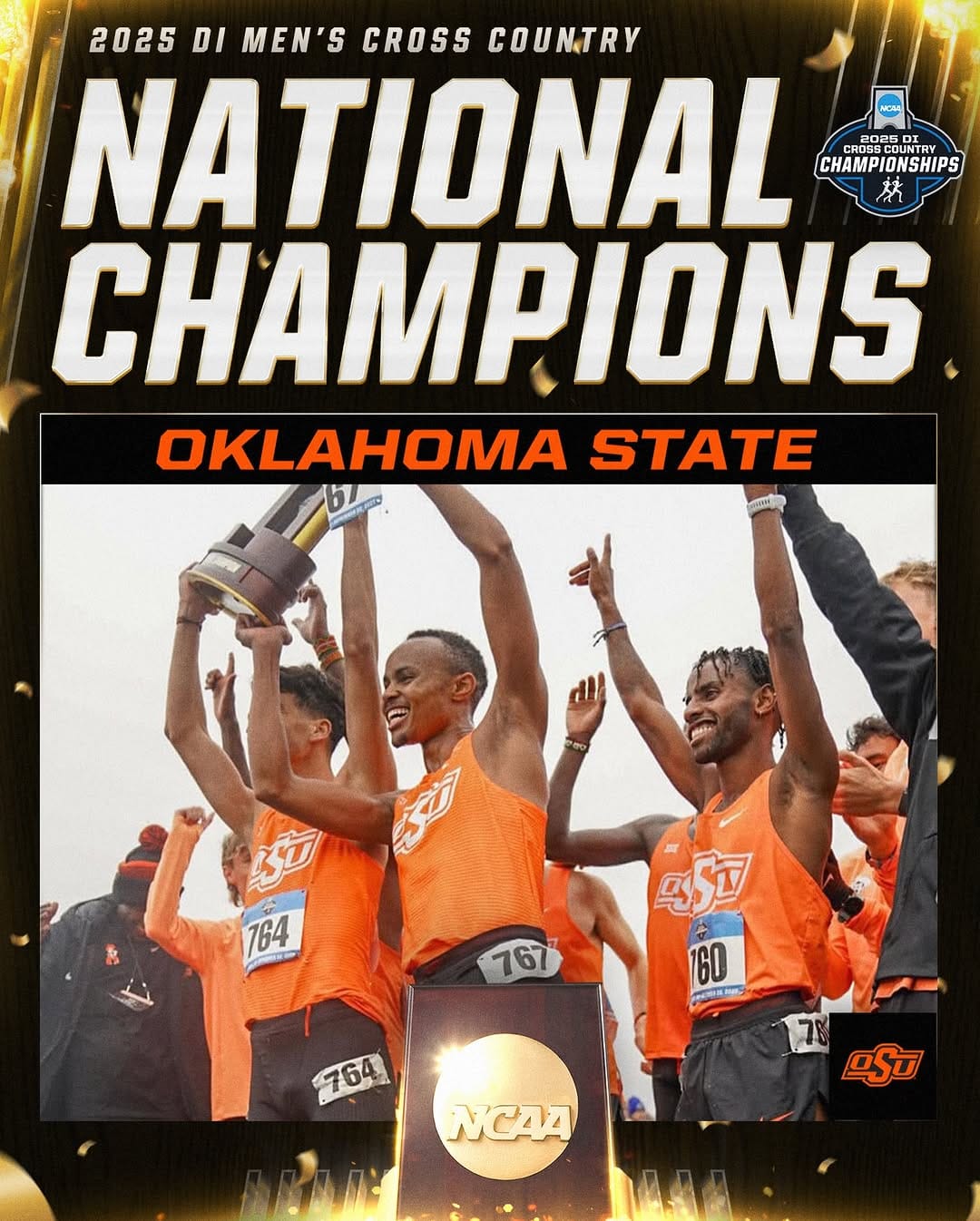 Post 9 by Oklahoma State XC/T&F on Instagram (carousel)