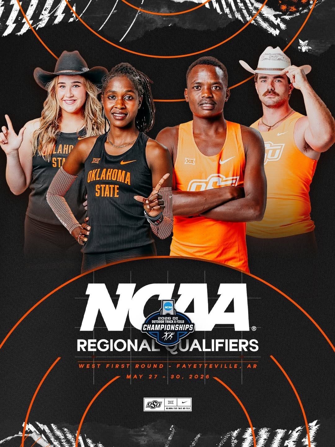 Post 2 by Oklahoma State XC/T&F on Instagram (carousel)