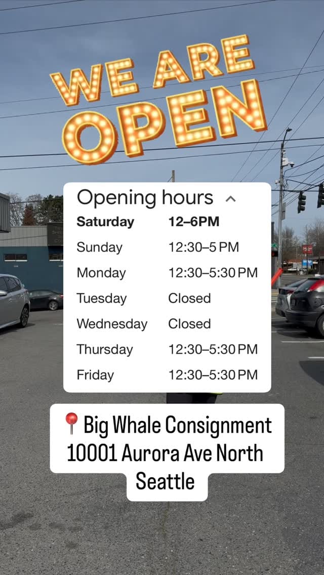 Post 8 by Big Whale Consignment on Instagram (video)