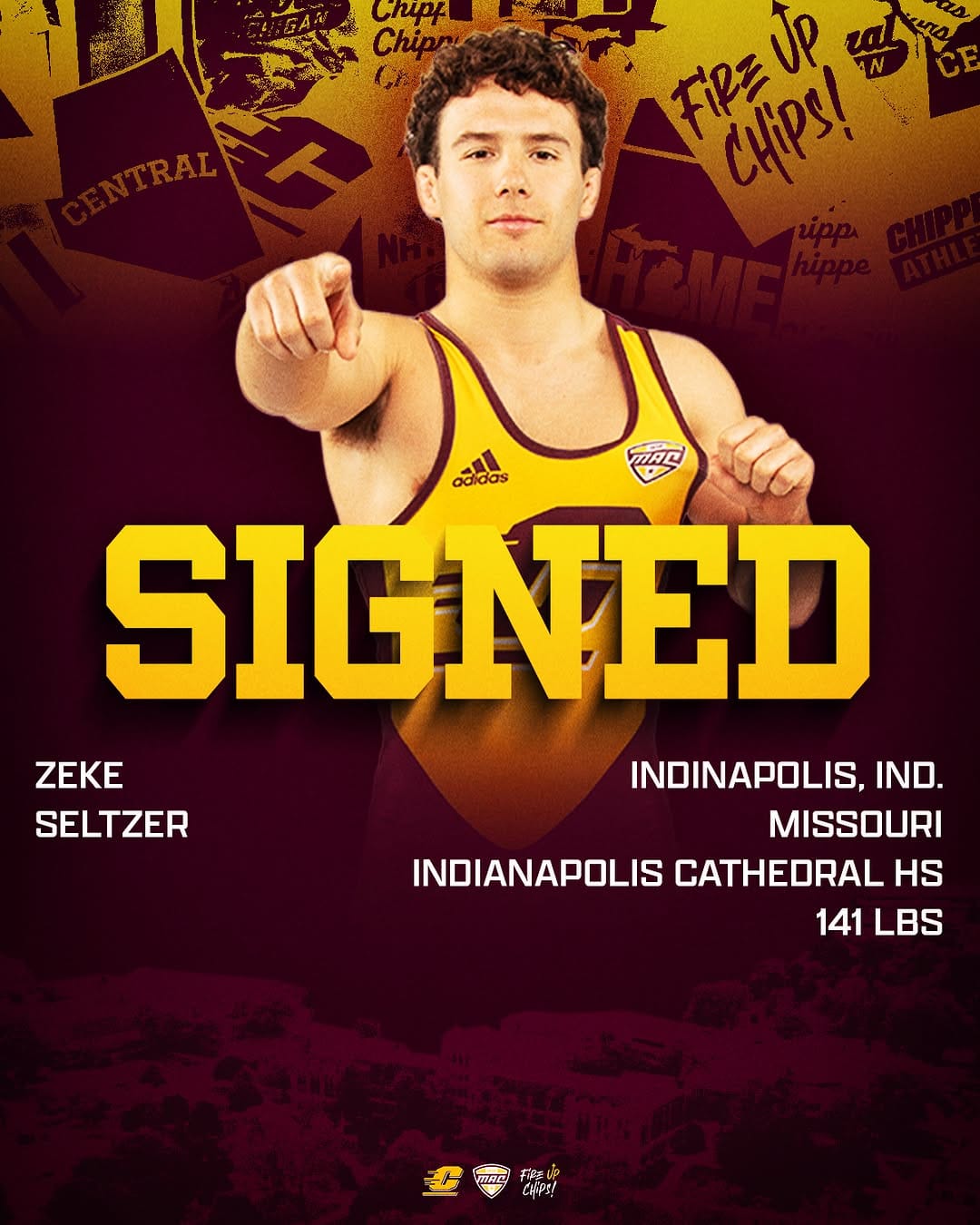 Post 4 by Central Michigan Wrestling on Instagram (image)