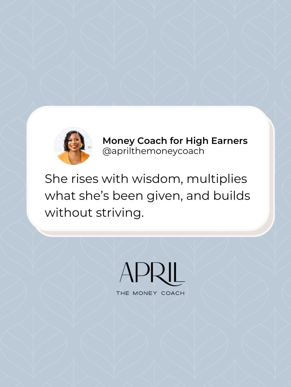 Post 10 by April | Money Coach on Instagram (image)