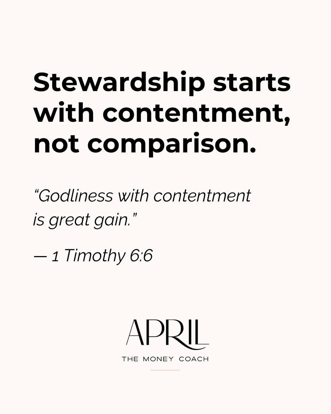 Post 8 by April | Money Coach on Instagram (image)