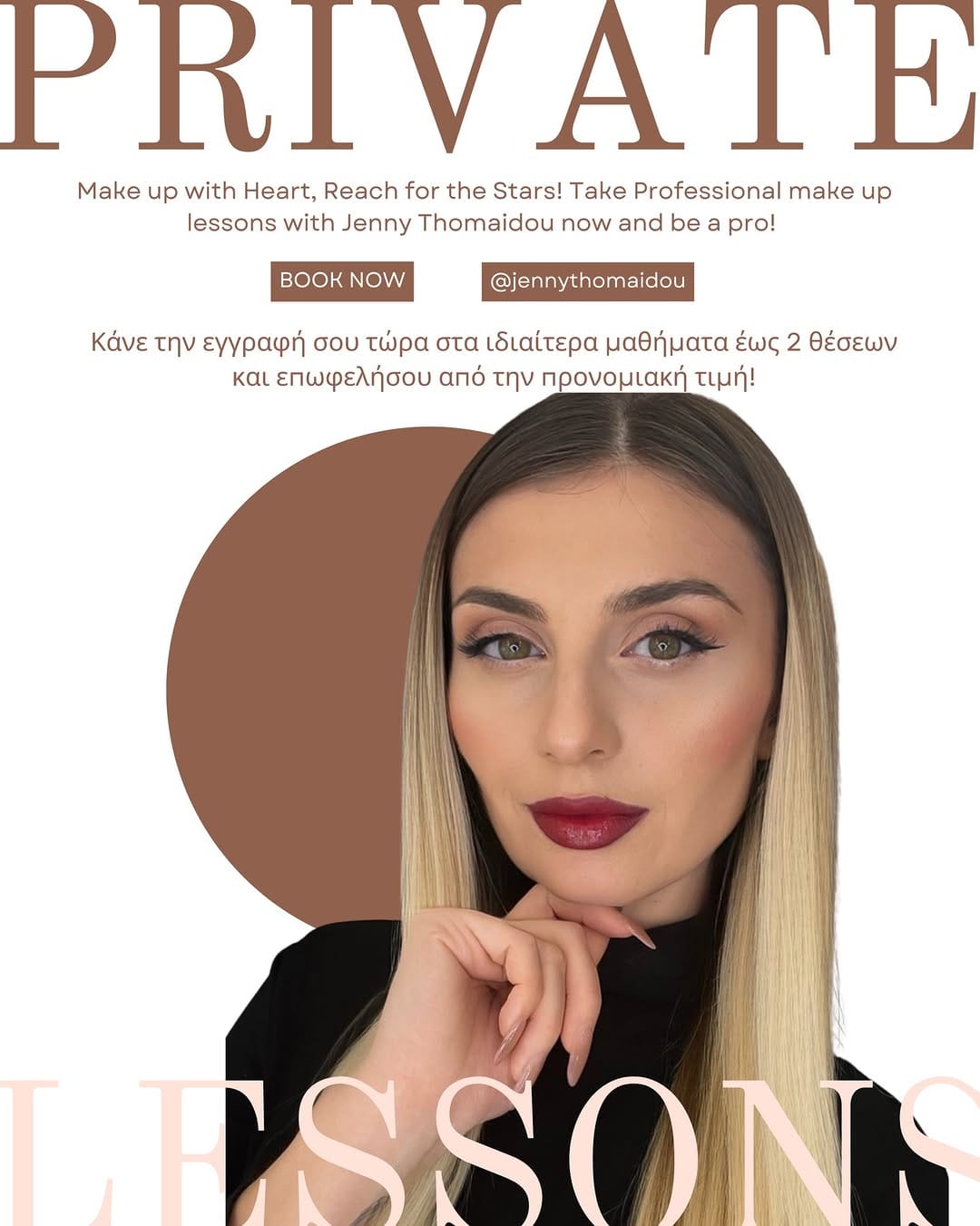 Post 8 by Jenny Thomaidou Makeup Artist on Instagram (carousel)