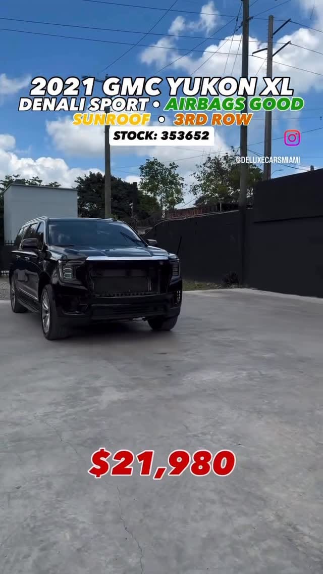 Post 1 by Deluxe Cars MIAMI | Autos Clean, Salvage & Rebuilt on Instagram (video)