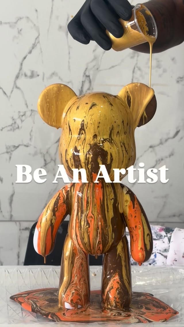 Post 9 by Fete832studio - Houston Art Studio on Instagram (video)
