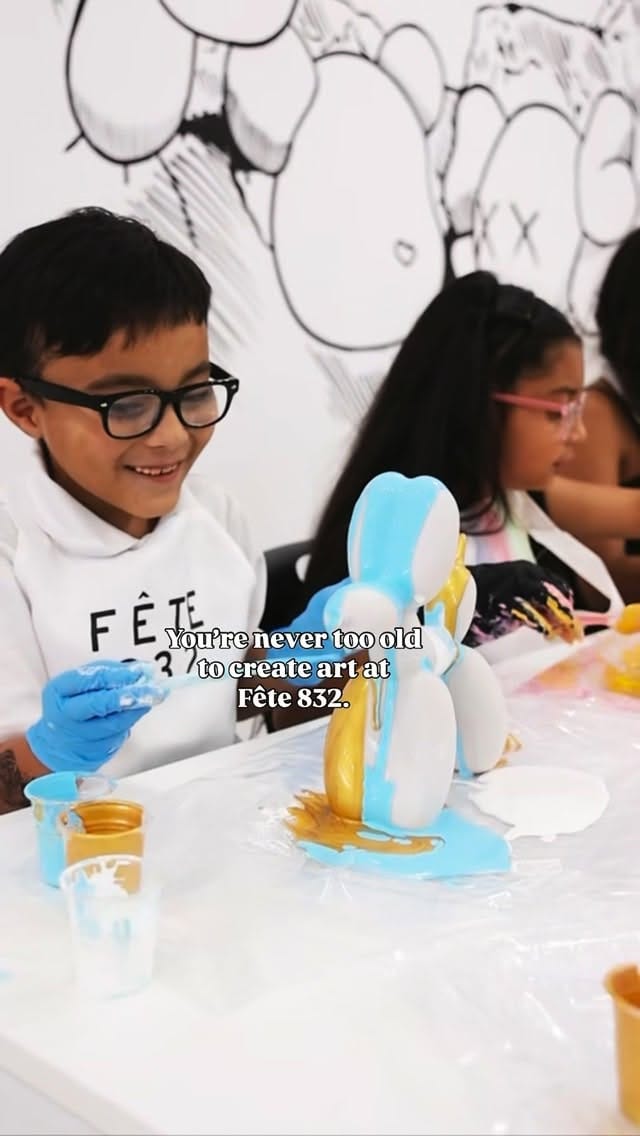 Post 6 by Fete832studio - Houston Art Studio on Instagram (video)