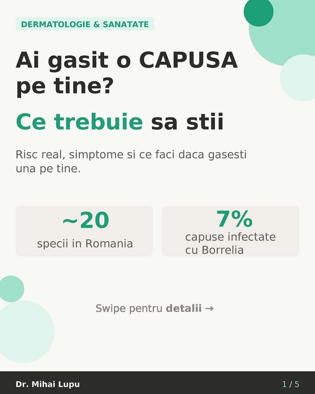 Post 8 by DR. MIHAI LUPU on Instagram (carousel)