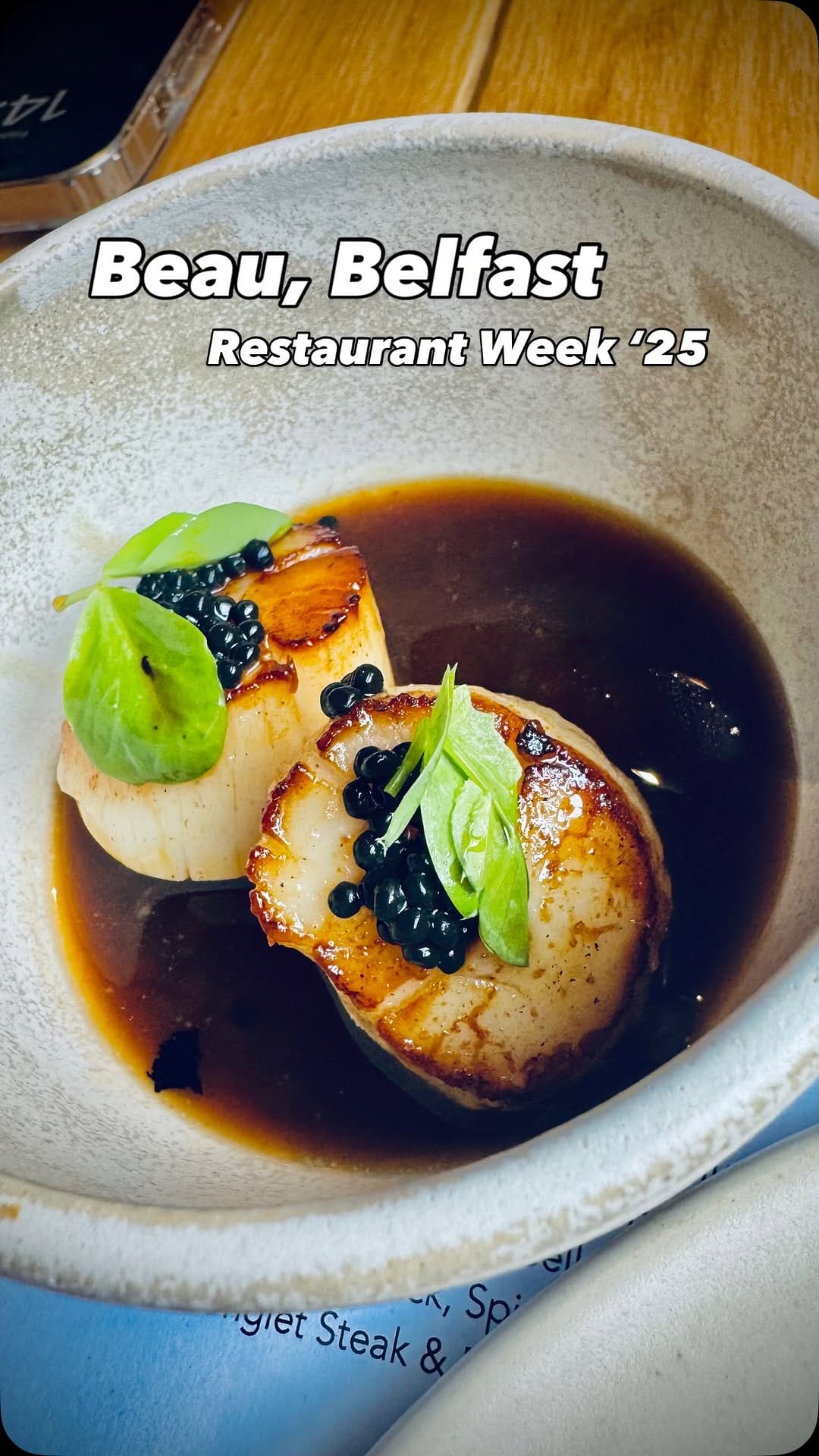 Post 1 by Belfast Restaurant Week on Instagram (video)