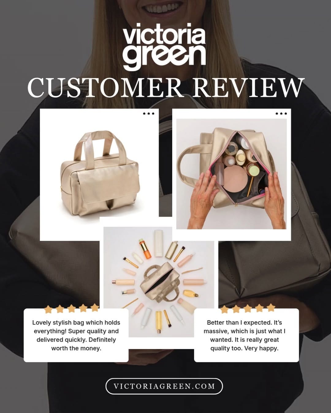 Post 4 by Victoria Green Beauty Bags on Instagram (video)