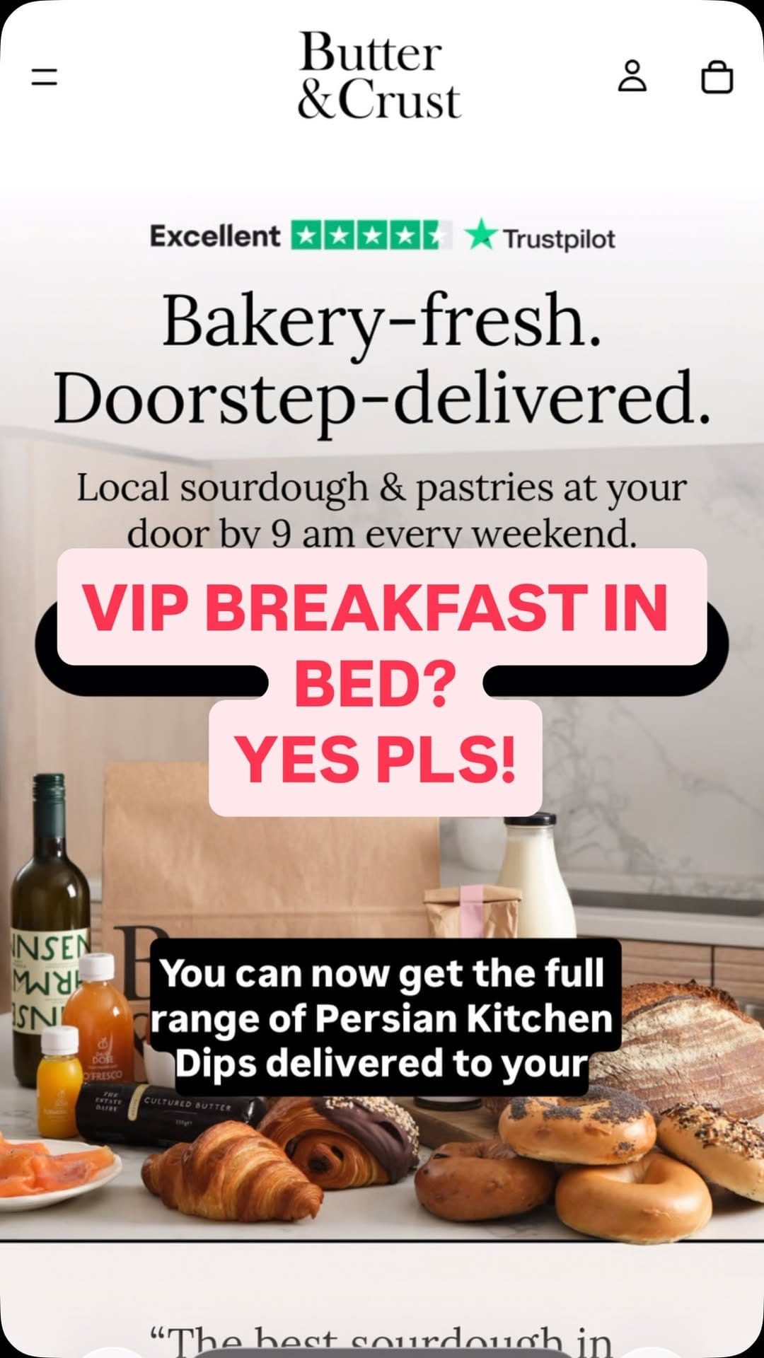Post 1 by Butter & Crust on Instagram (video)