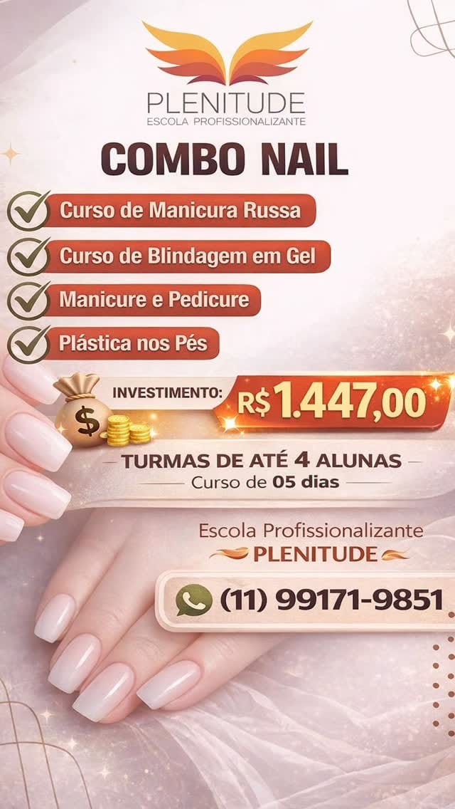 Post 5 by Escola Plenitude | Cursos de Estética e Beleza - presenciais on Instagram (video)