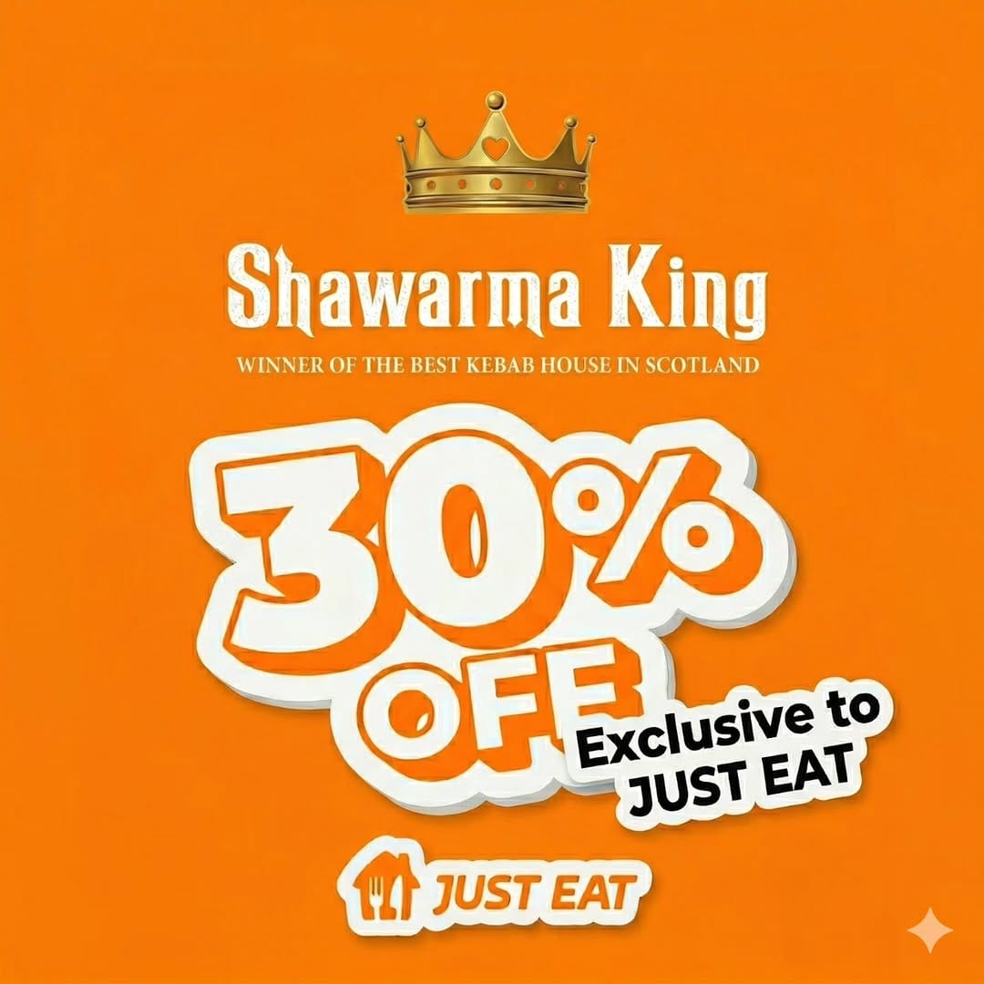 Post 1 by SHAWARMA KING Glasgow on Instagram (image)