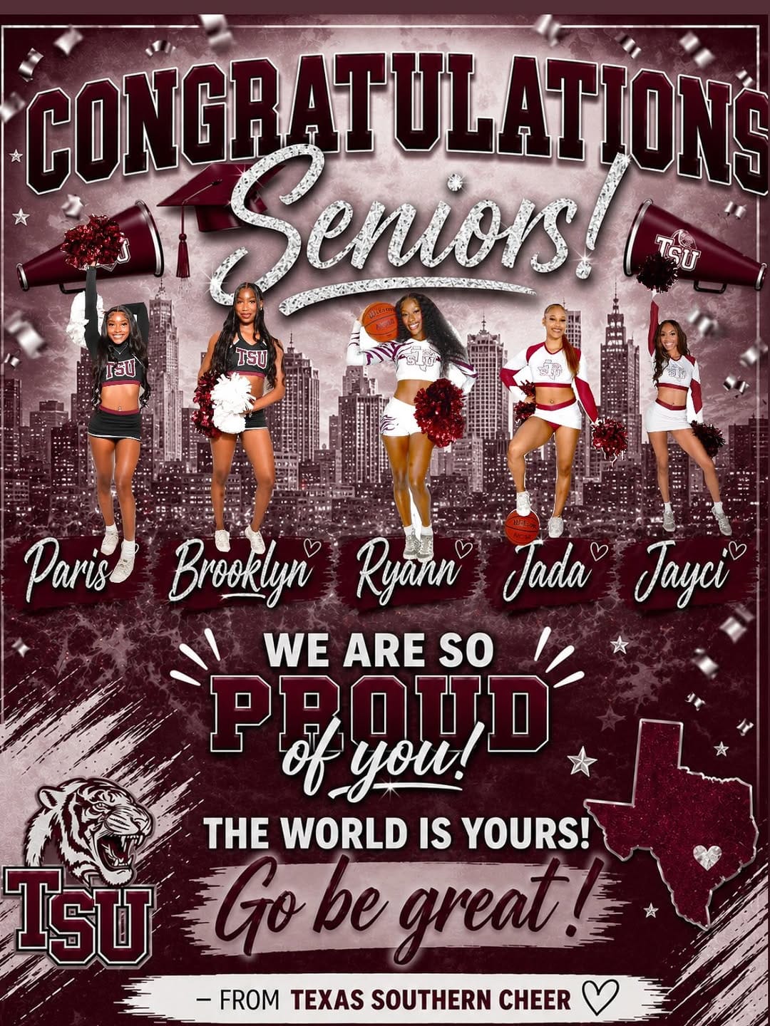 Post 2 by Texas Southern Cheer on Instagram (image)