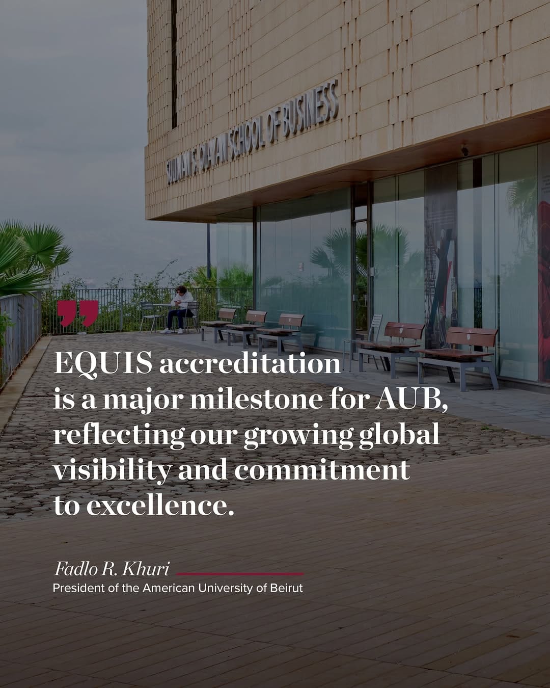 Post 2 by Suliman S. Olayan School of Business at AUB on Instagram (image)