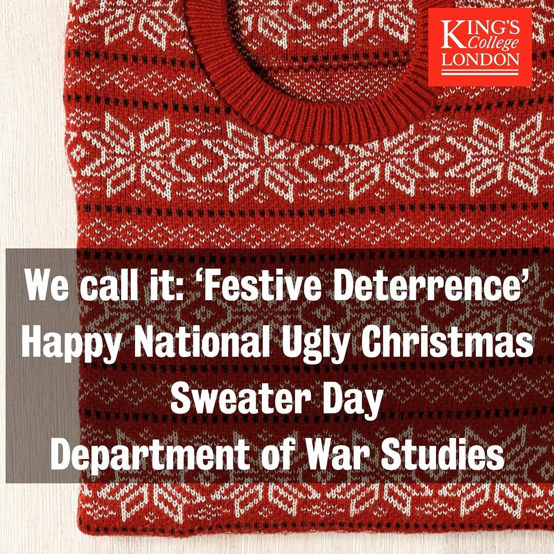 Post 9 by Department of War Studies on Instagram (image)