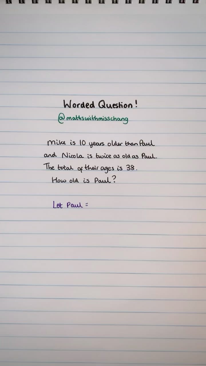 Post 6 by Maths With Miss Chang 👩🏻‍🏫 on Instagram (video)