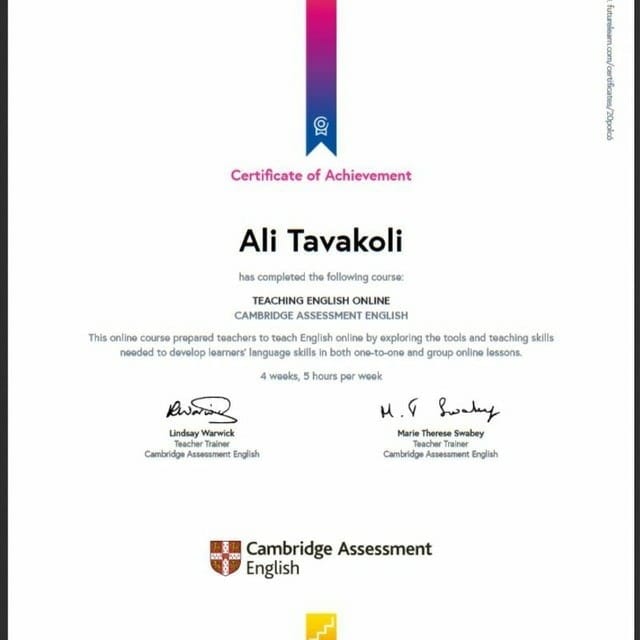 Post 10 by Ali Tavakoli | English Teacher since 2006 | IELTS Instructor on Instagram (image)