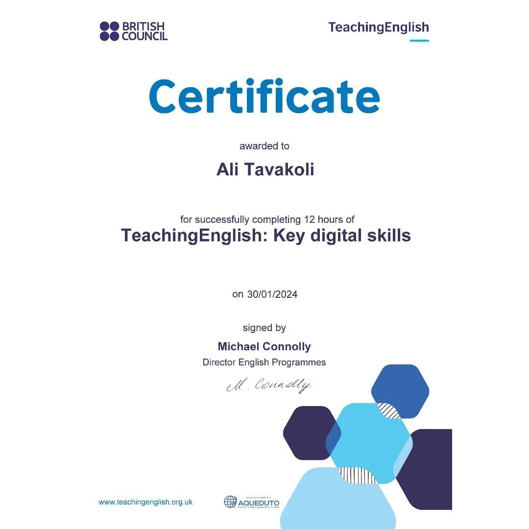 Post 2 by Ali Tavakoli | English Teacher since 2006 | IELTS Instructor on Instagram (image)