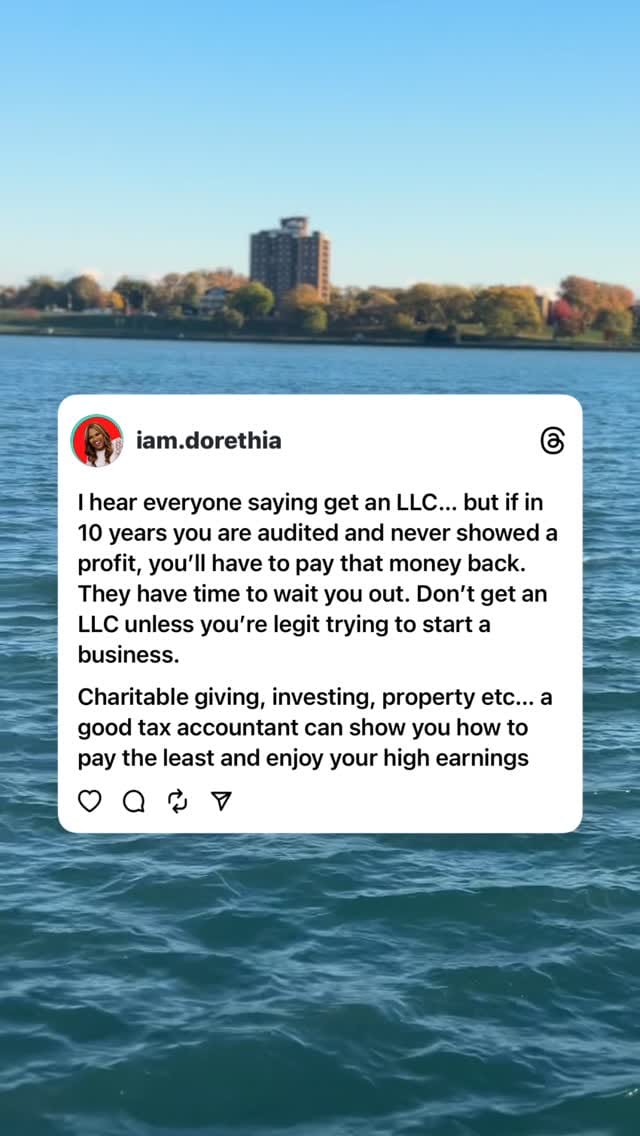 Post 3 by Ms. #MoneyChat® on Instagram (video)