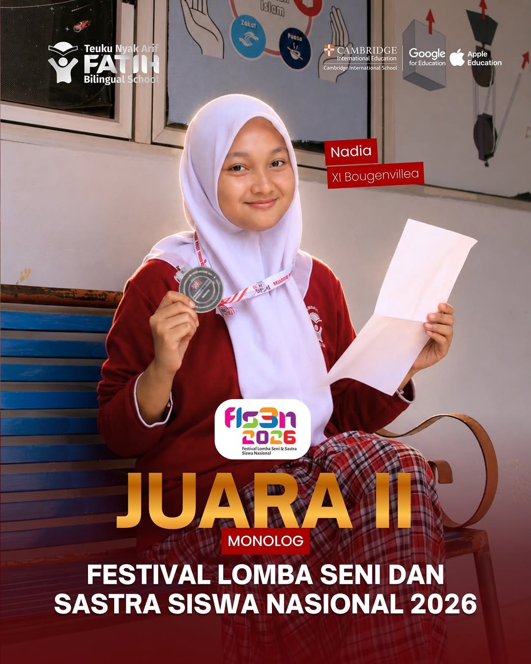 Post 1 by Teuku Nyak Arif Fatih Bilingual School on Instagram (image)