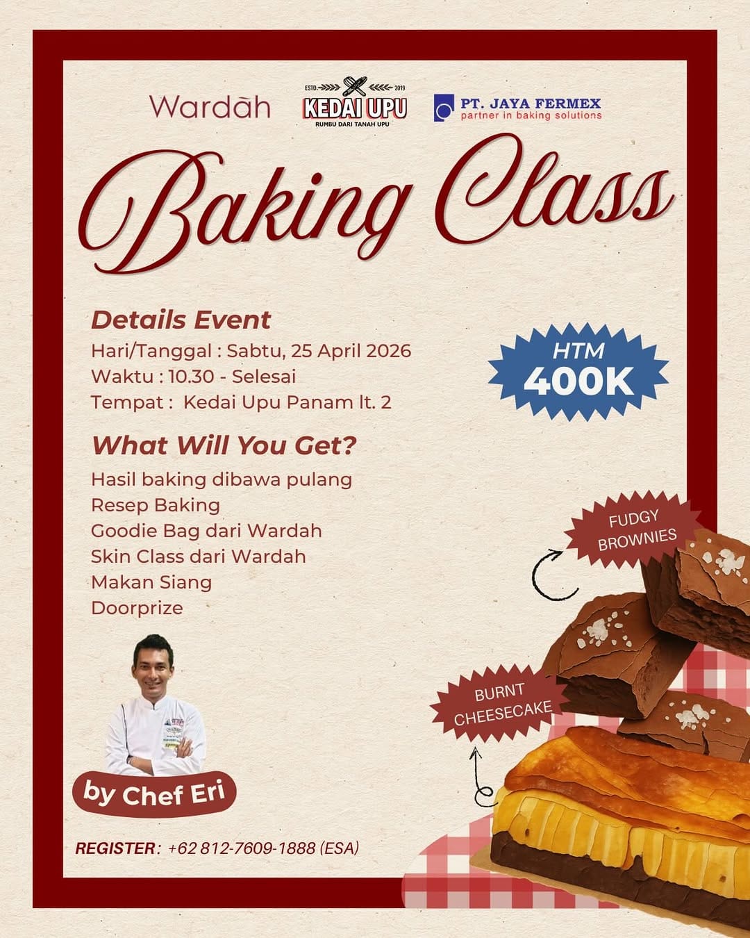 Post 8 by Cooking and Baking center PKU on Instagram (image)
