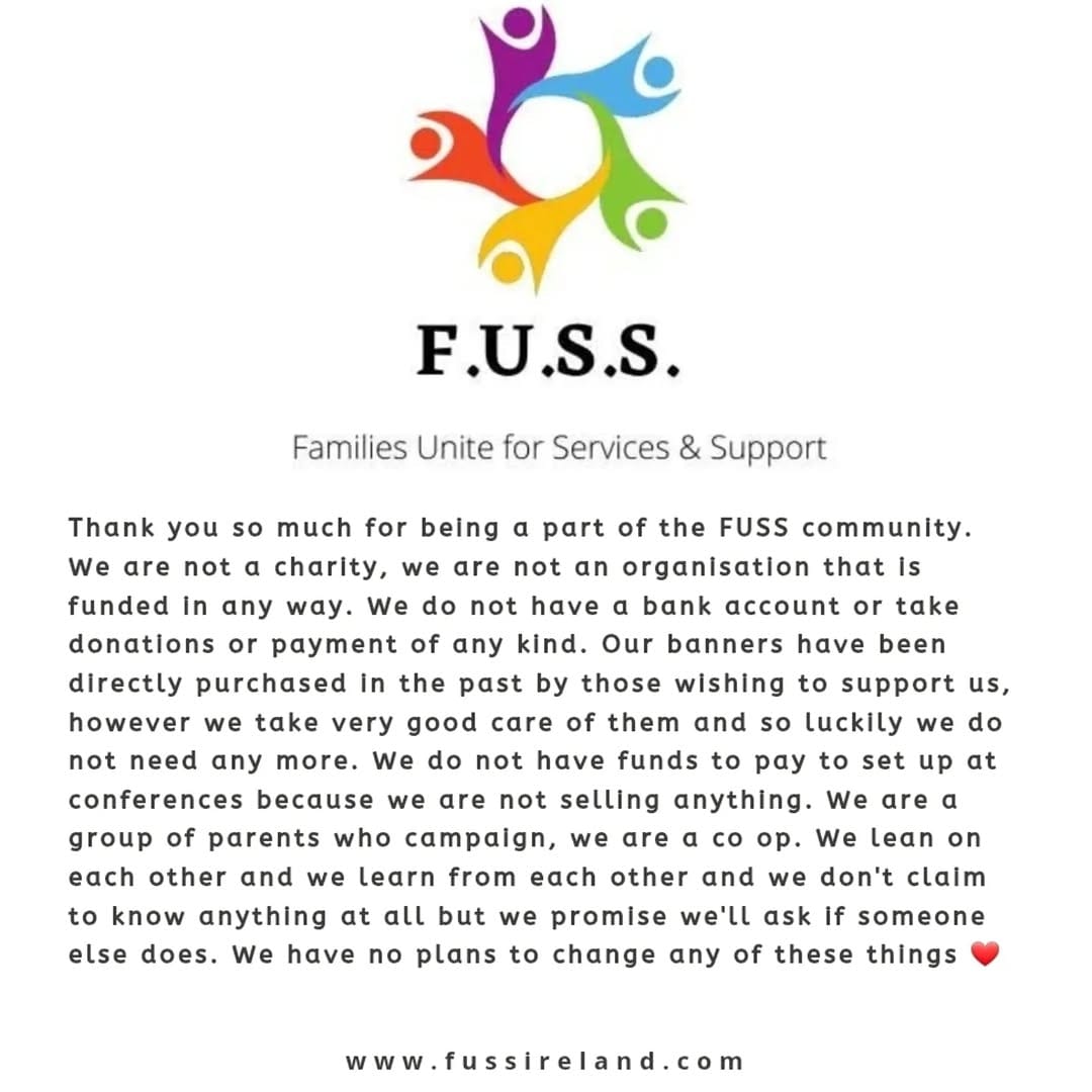 Post 9 by F.U.S.S Ireland (managed by Rachel, Rebecca and Edwina) on Instagram (image)