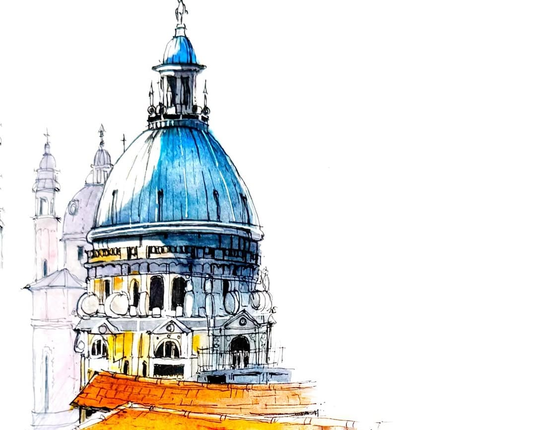 Post 9 by Patty Edge | Pen, Watercolour & Urban Sketching on Instagram (carousel)