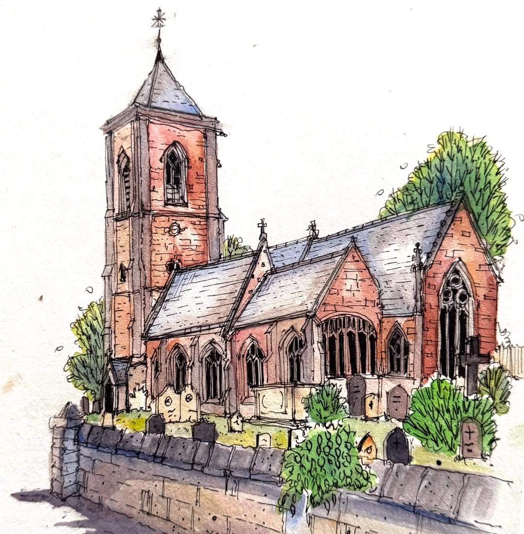 Post 2 by Patty Edge | Pen, Watercolour & Urban Sketching on Instagram (carousel)