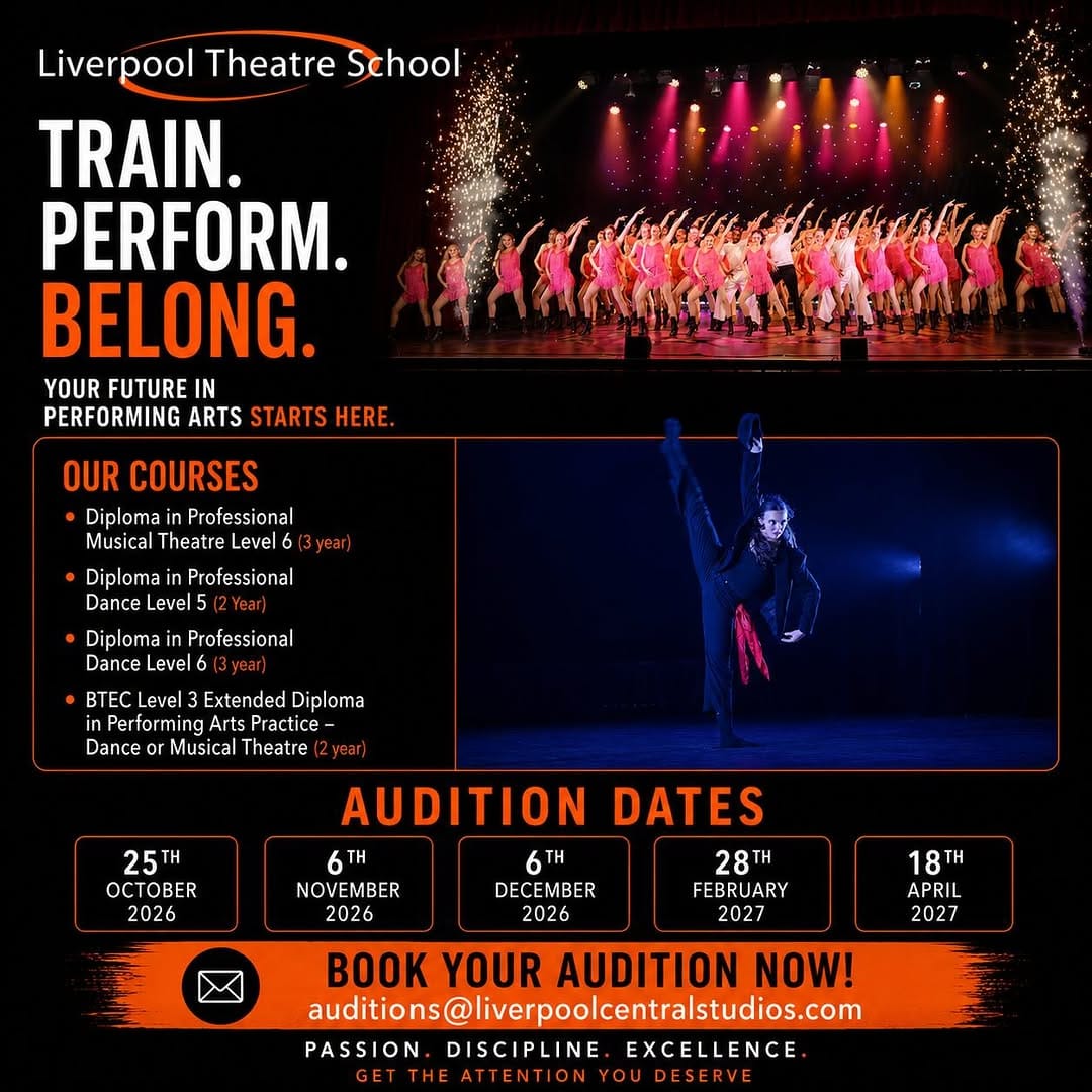 Post 8 by Liverpool Theatre School on Instagram (image)