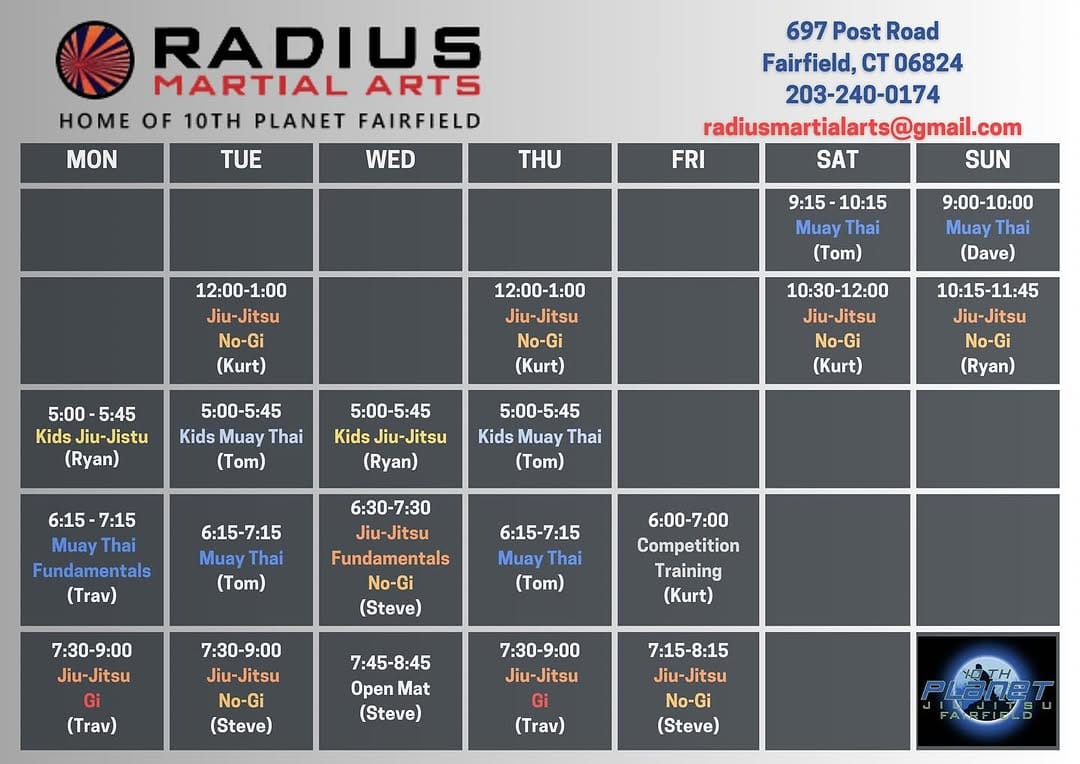 Post 9 by Radius Martial Arts I 10th Planet Fairfield on Instagram (image)
