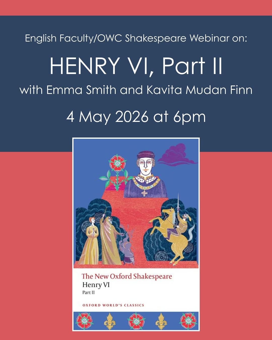 Post 7 by English Faculty, University of Oxford on Instagram (image)