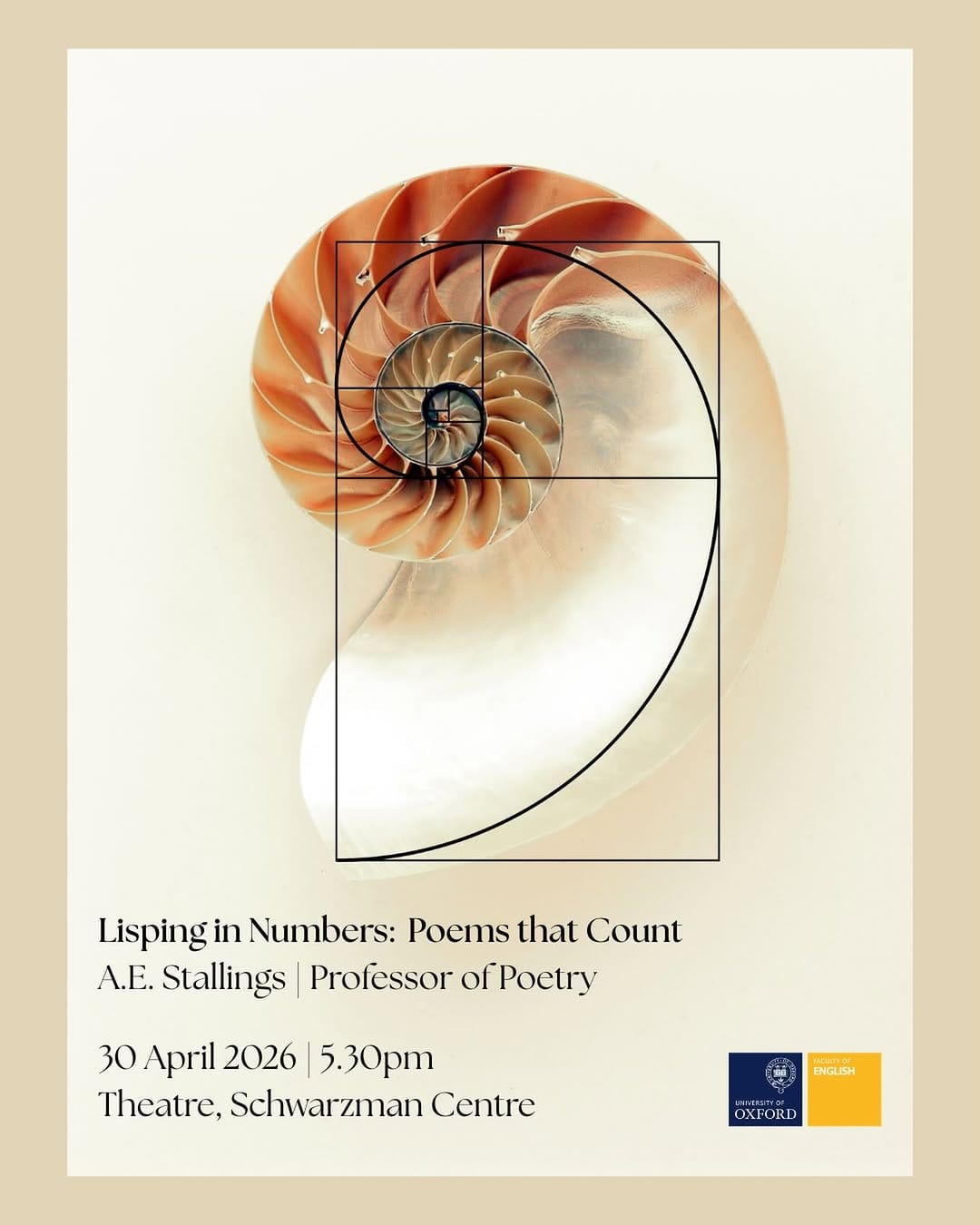 Post 10 by English Faculty, University of Oxford on Instagram (image)