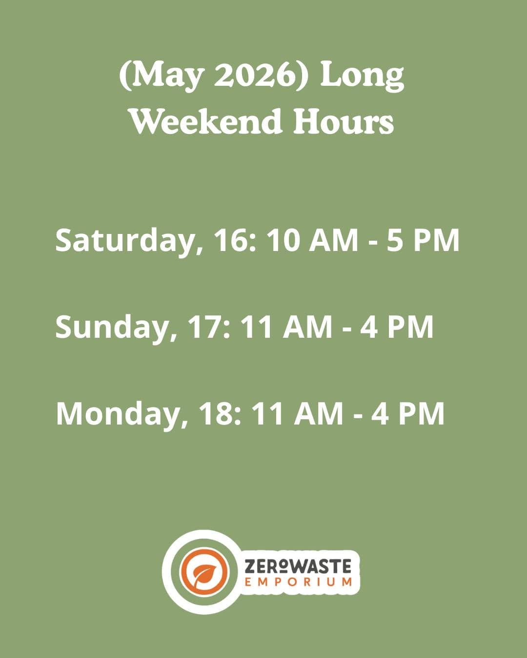 Post 5 by Zero Waste Emporium on Instagram (image)