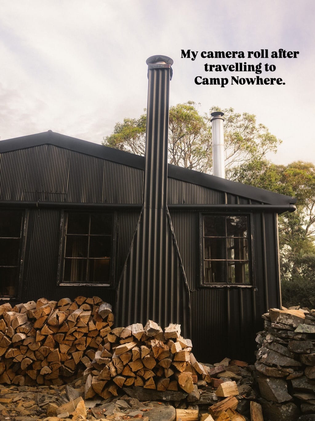 Post 10 by Off-grid cabin • Great Lake Tasmania | Camp Nowhere on Instagram (carousel)
