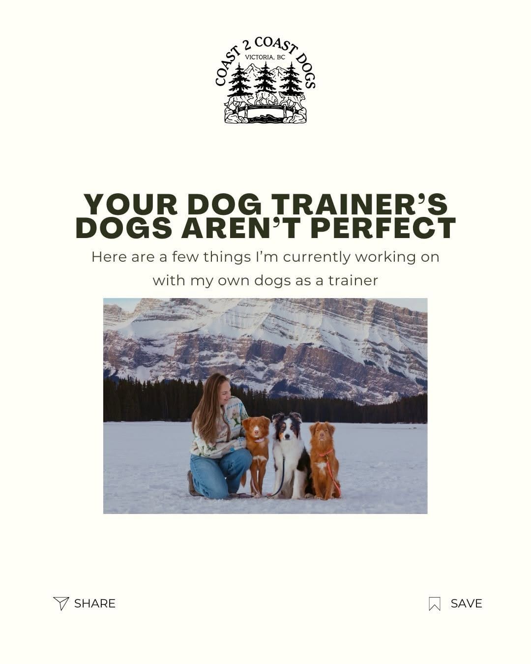 Post 7 by Coast 2 Coast Dog Training on Instagram (carousel)