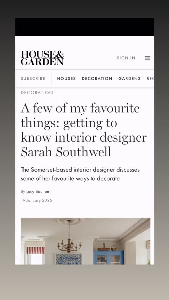 Post 3 by Sarah Southwell Design on Instagram (video)