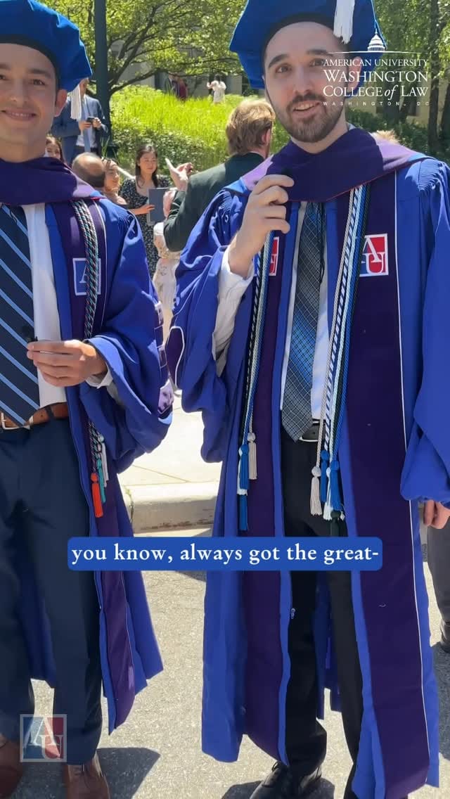 Post 7 by AU Washington College of Law on Instagram (video)