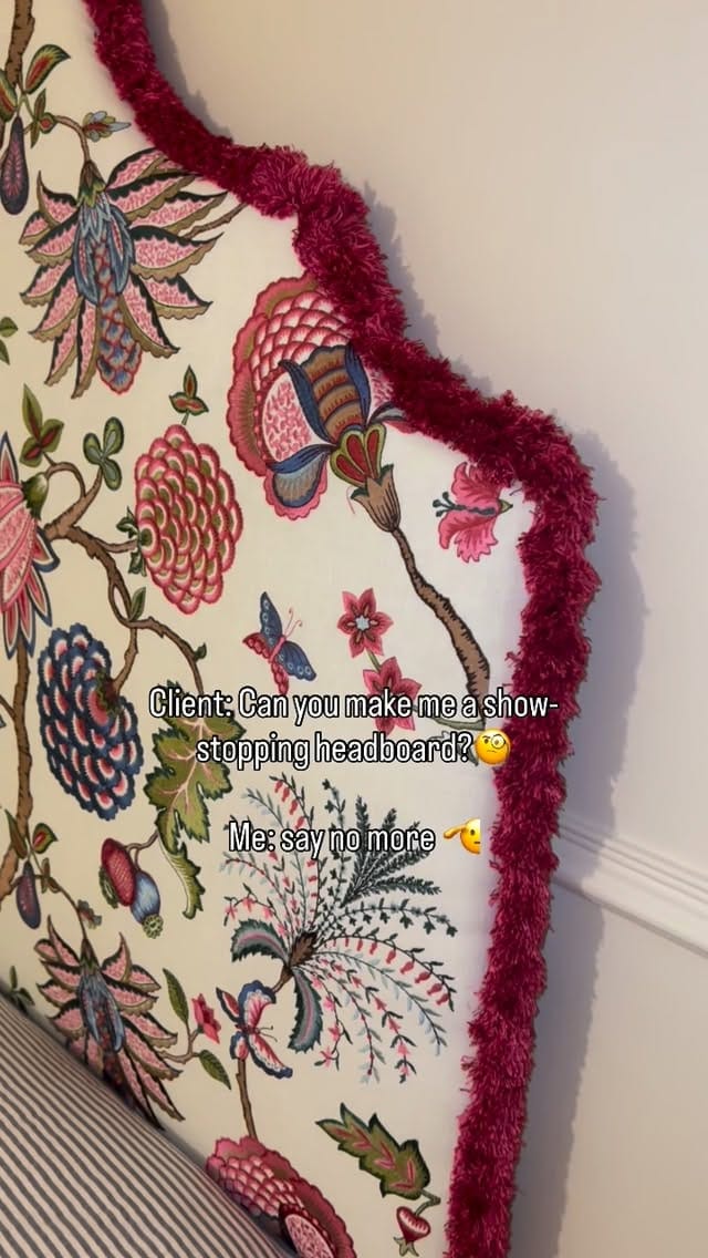Post 7 by Hannah Rose Headboards on Instagram (video)