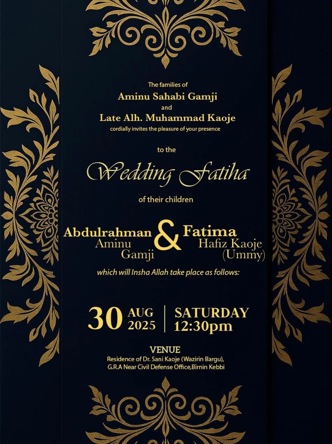 Post 1 by Engr. Abdulrahman Aminu Gamji on Instagram (image)